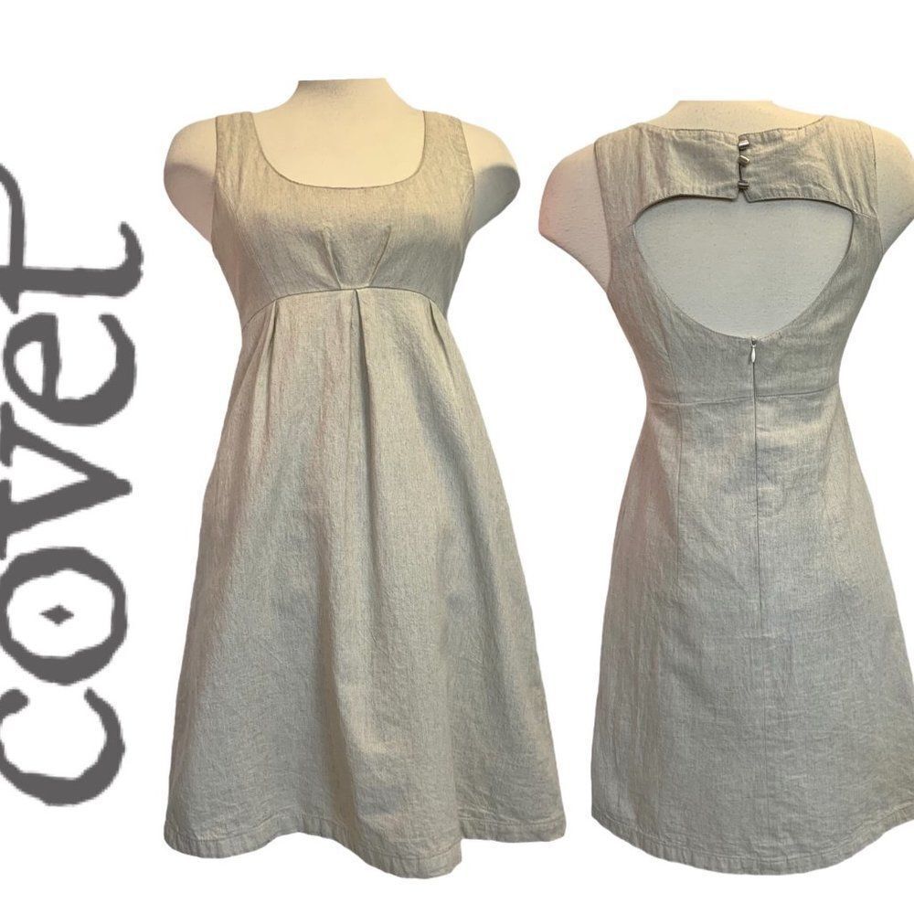 Covet beige sleeveless dress sz 6